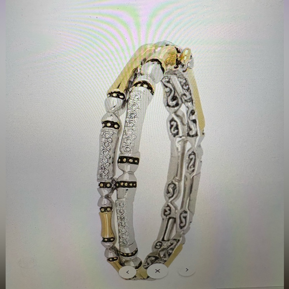 John Medeiros Canias Pavé - Two-Row Hinged Bracelet
